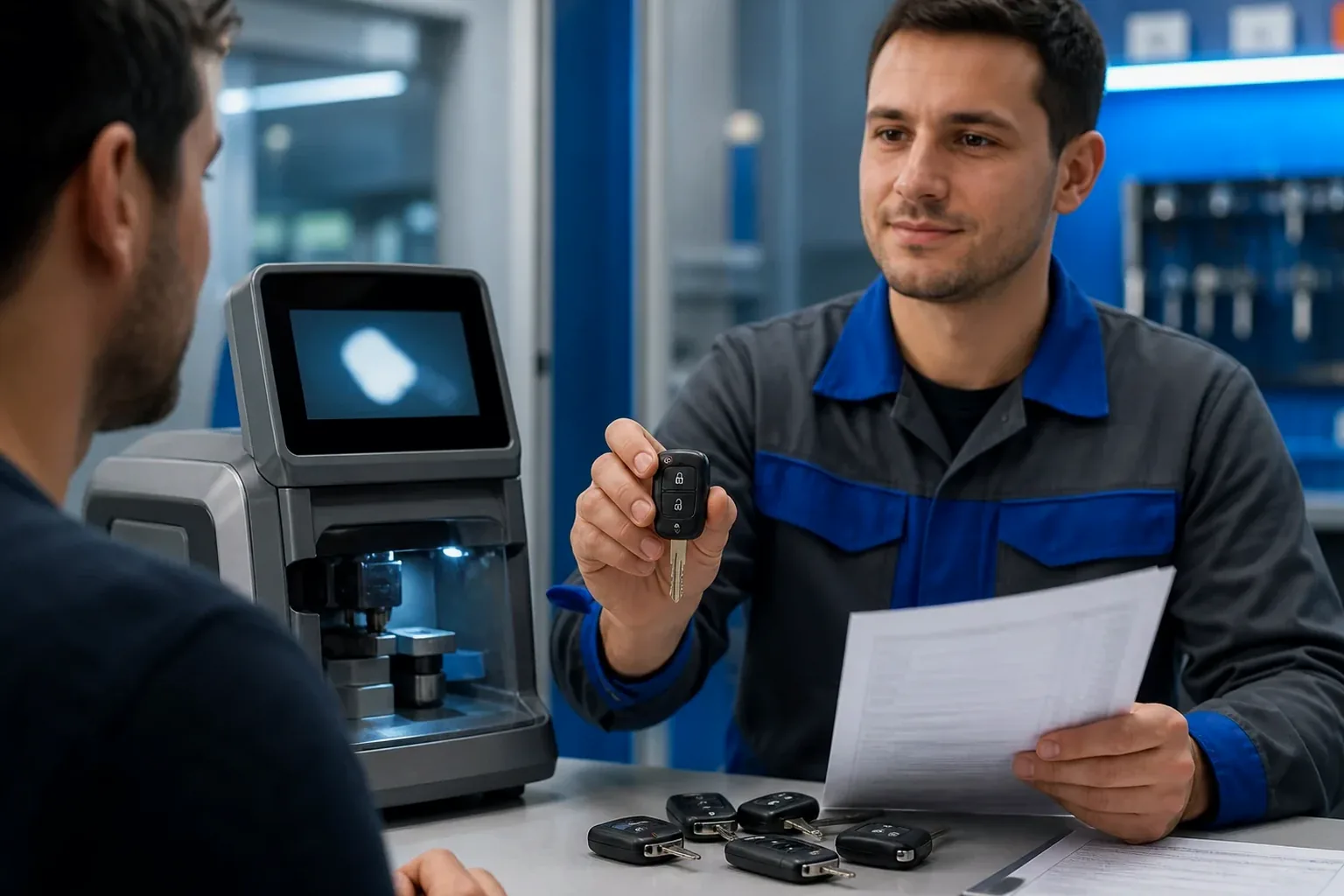 Confecção de chave codificada pelo profissional em Cotia.
