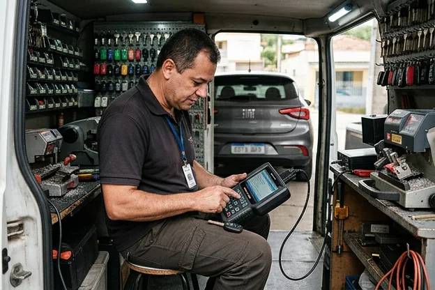 Programação de chaves e controles realizada por um chaveiro em Cotia.